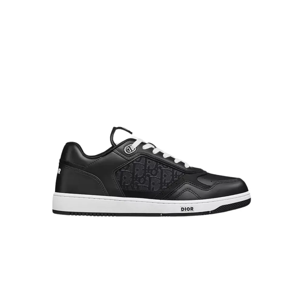 Dior B27 Uptown Low Top Sneaker — Black Smooth Calfskin