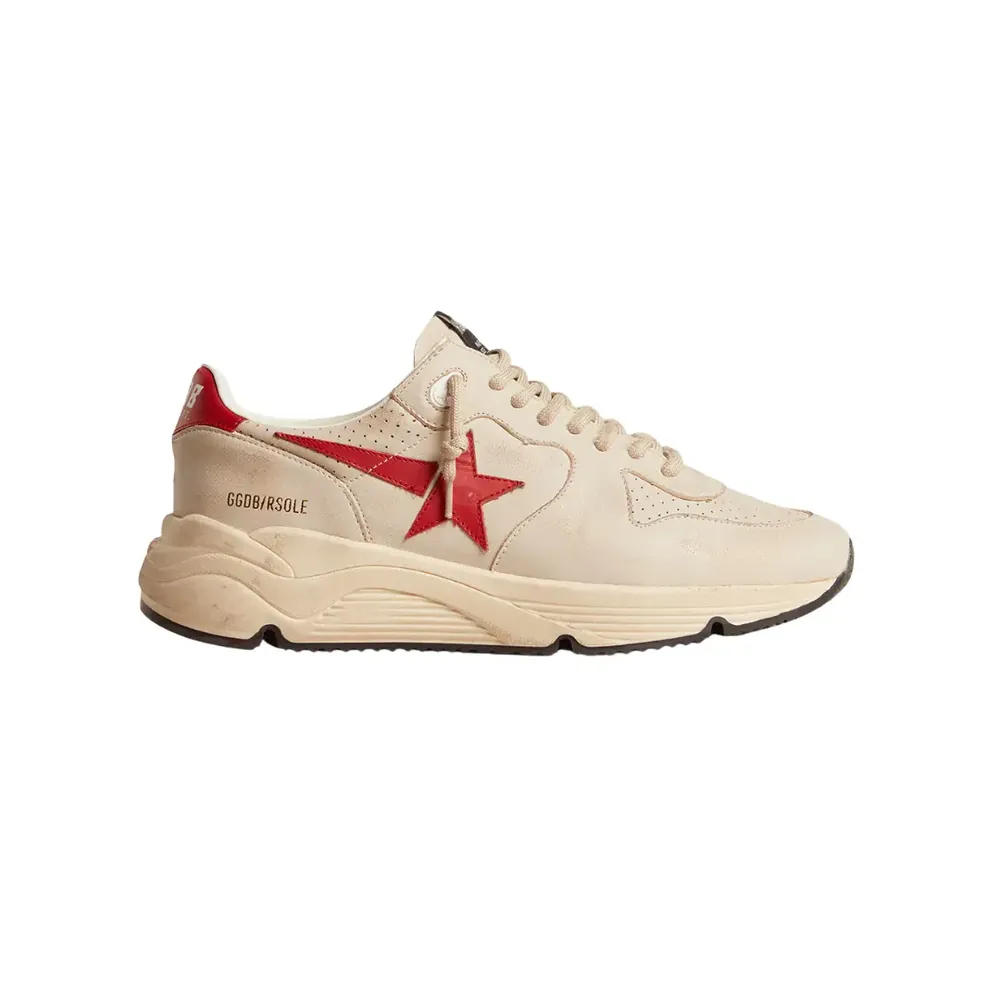 Golden Goose Golden Goose Running Sole — Gray Nappa Leather