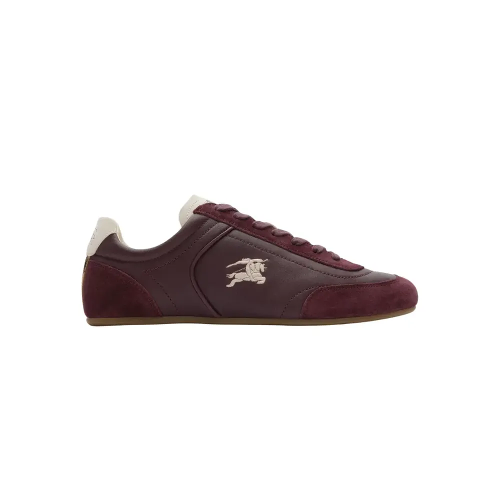 Burberry Burberry Leather Knight Runner Sneakers Dove — Beige