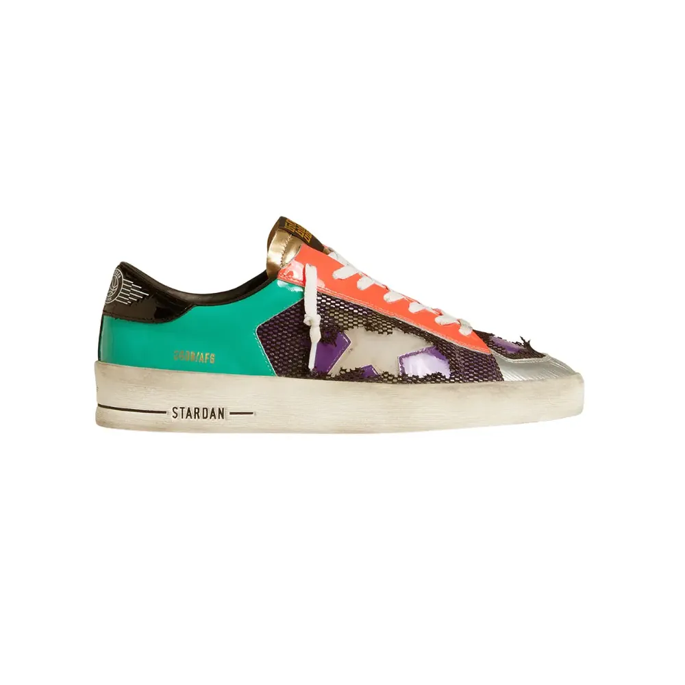 Golden Goose Golden Goose Stardan Lab Patent Leather Mesh Rubber Star