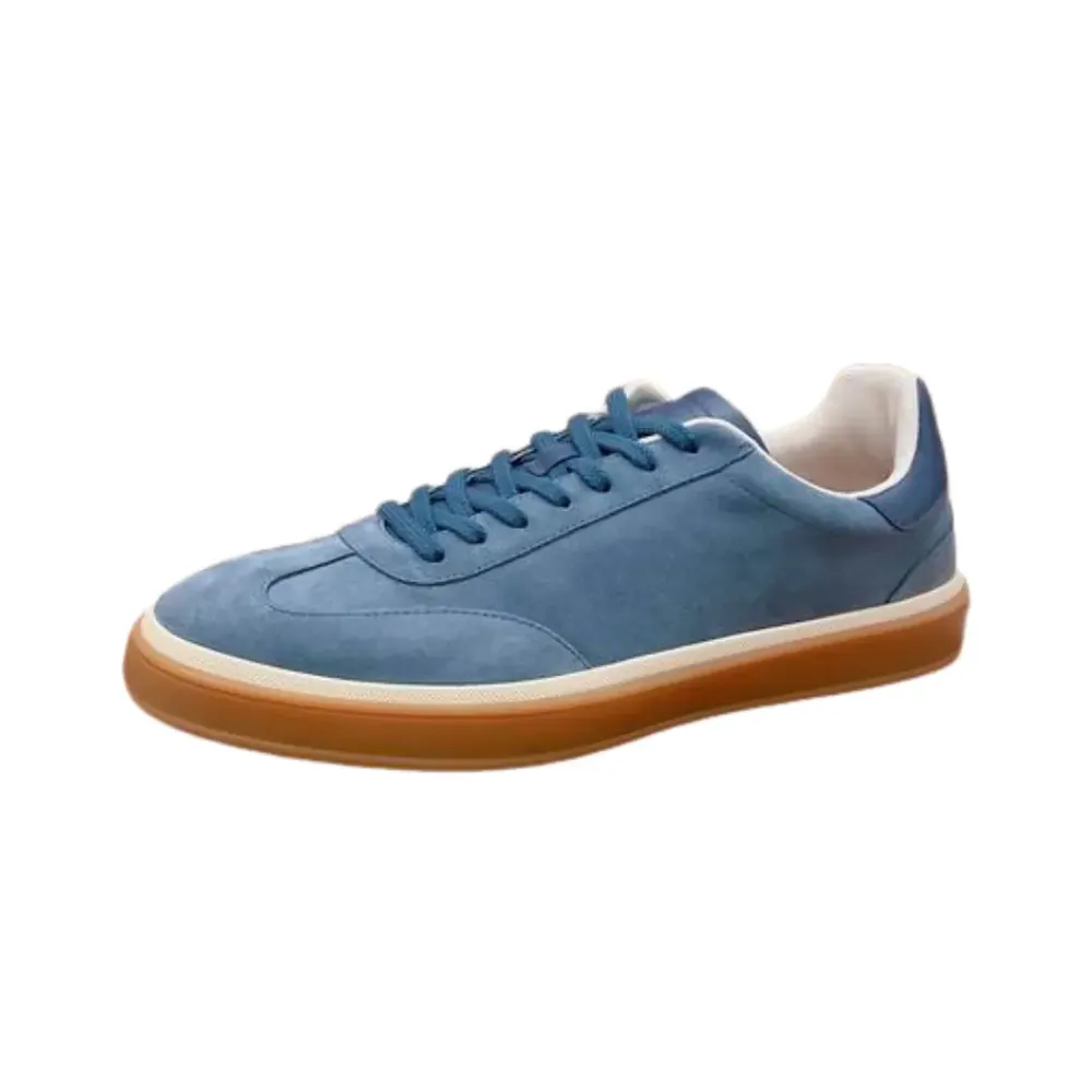 Loro Piana Loro Piana Summer — Royal Blue With Suede Sole Sneaker