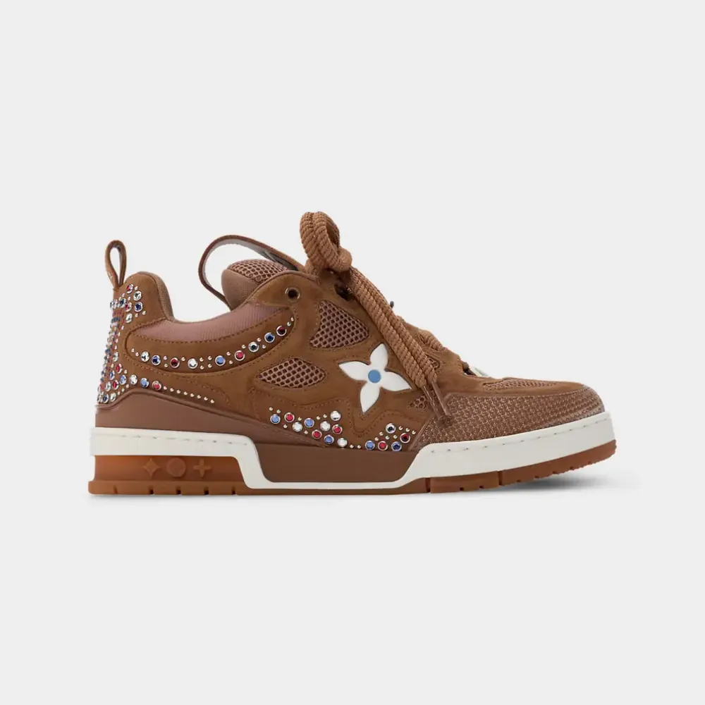 Louis Vuitton LV Skate Sneaker Suede Calf Leather — Brown