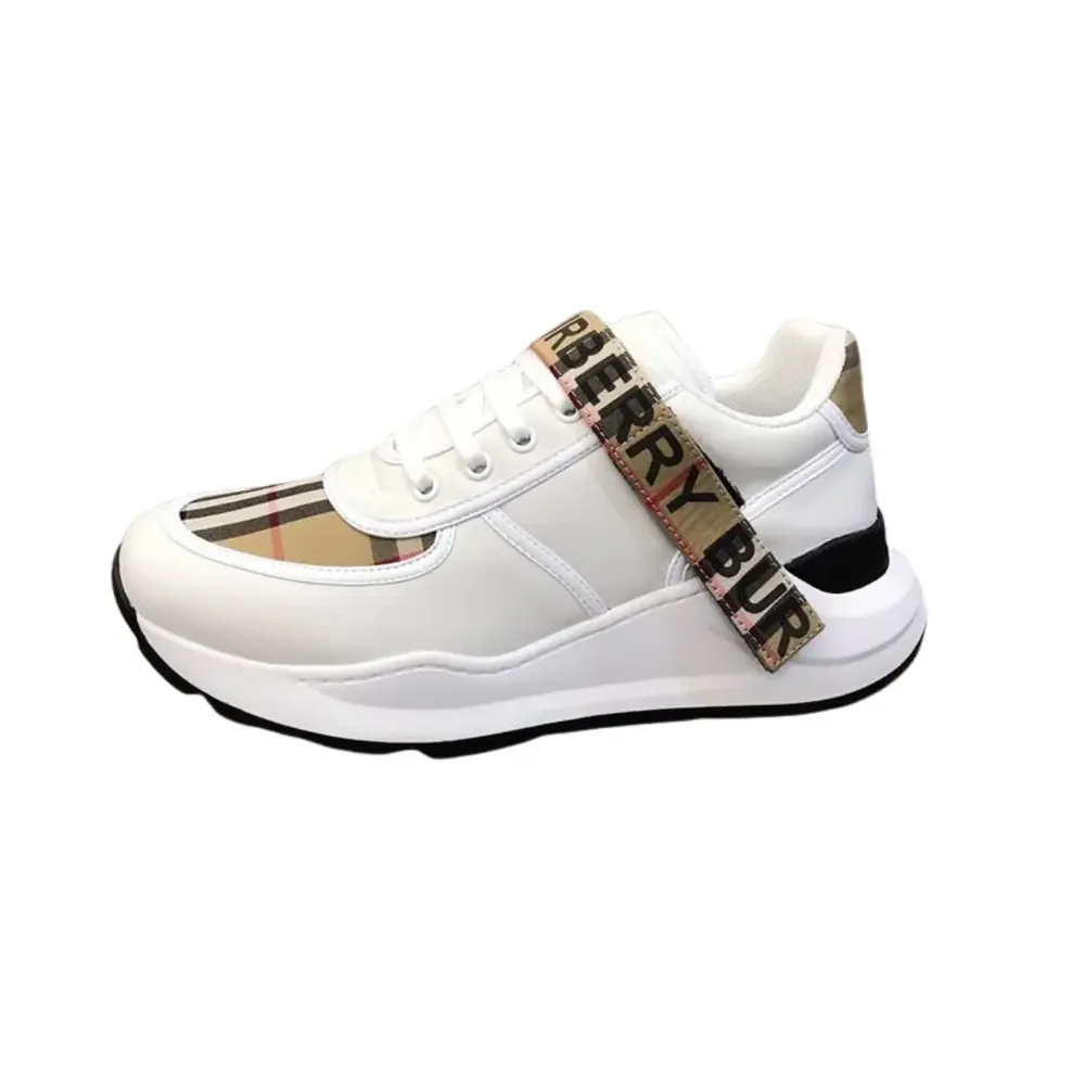 Burberry Burberry Ronnie Sneakers — White Beige