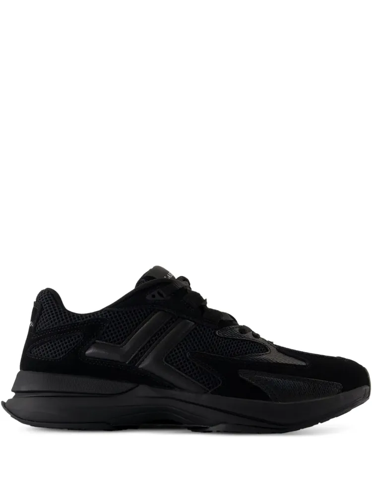 Lanvin Lanvin Jla Low-Top Sneakers — Black Mesh Suede