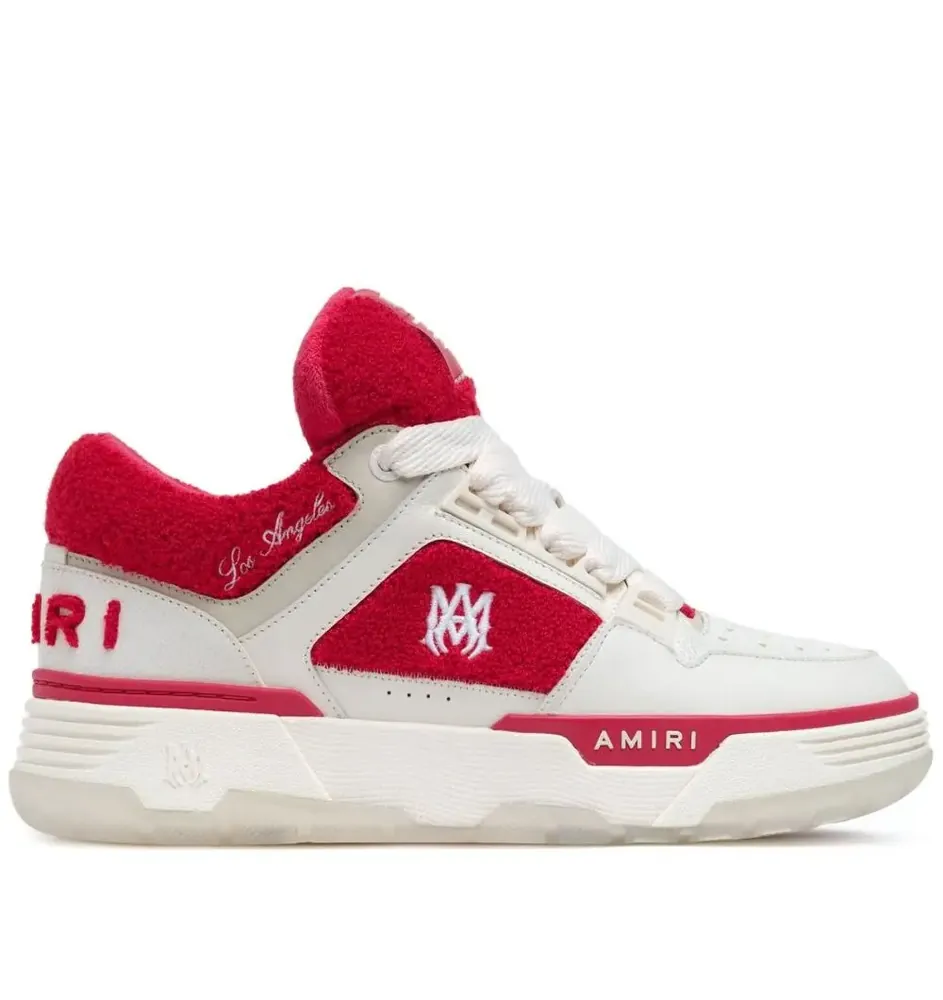 Amiri AMIRI Varsity MA-1 Sneaker — White Red
