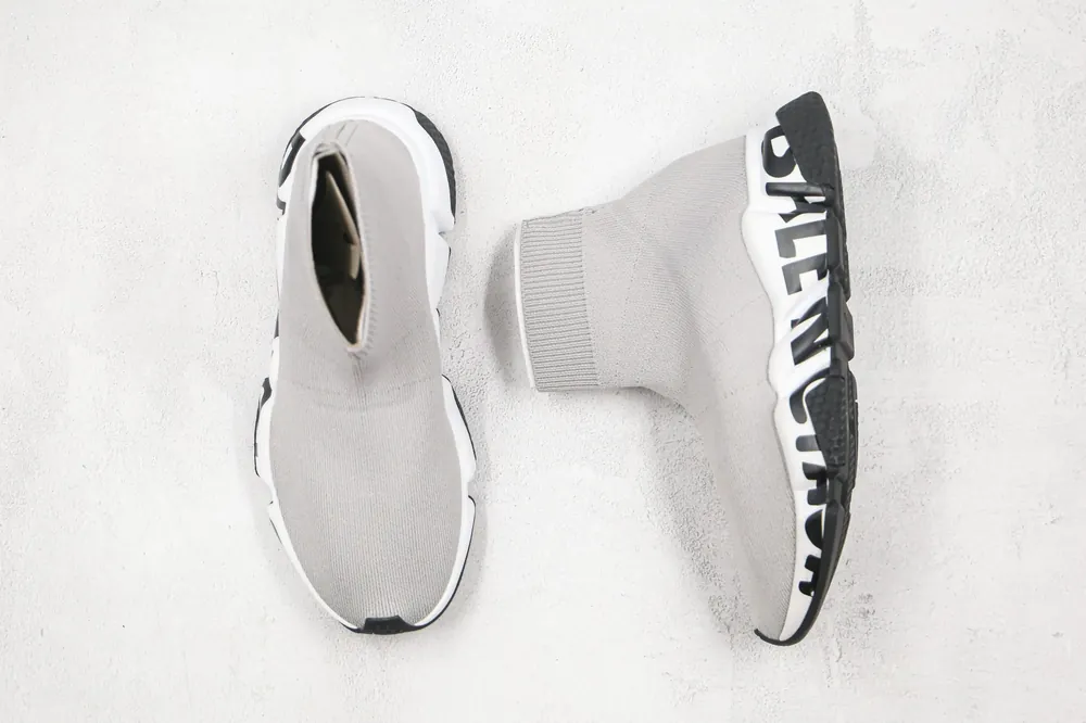 Balenciaga Balenciaga Speed Trainer — grey letters