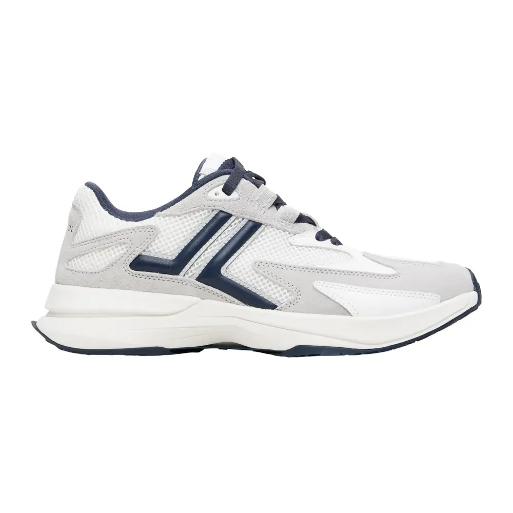 Lanvin Lanvin Jla Low-Top Mesh Leather Sneakers — White Navy