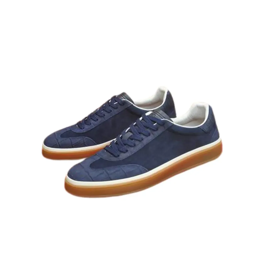 Loro Piana Loro Piana Summer — Royal Navy Blue Designed Sneaker