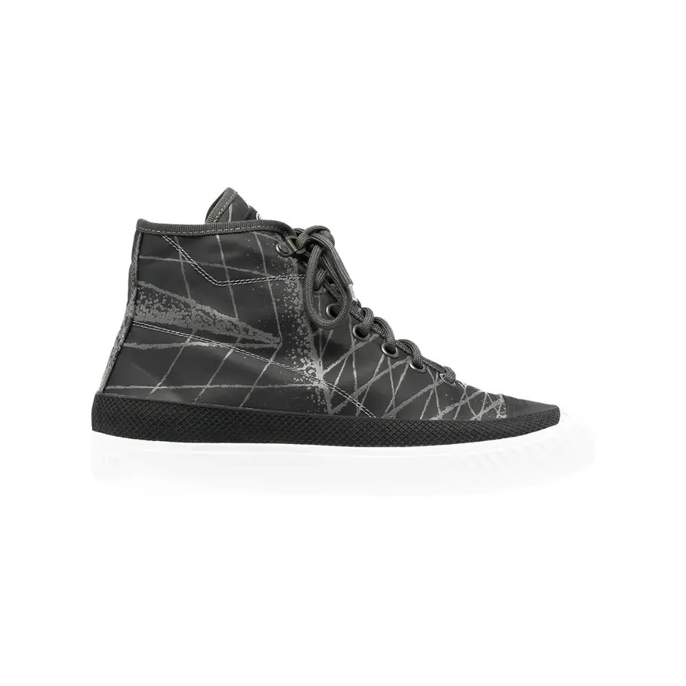 Stone Island Stone Island Abstract Print High Top Sneakers — 