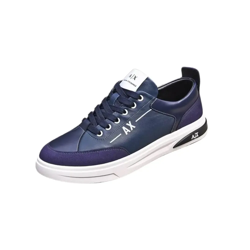 Armani Armani Exchange AX Men Sneaker — Navy Blue White Accents