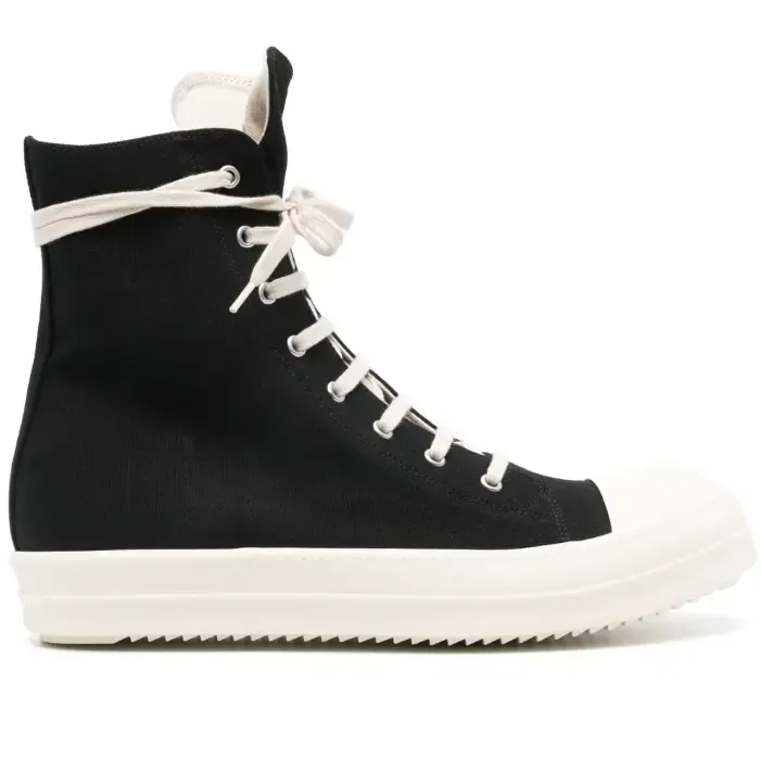 Rick Owens Rick Owens DRKSHDW canvas sneaker — black