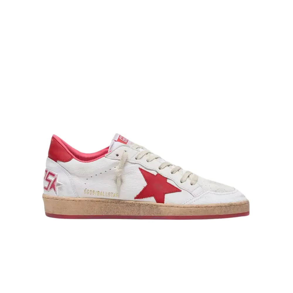 Golden Goose Golden Goose Ball Star — White Leather