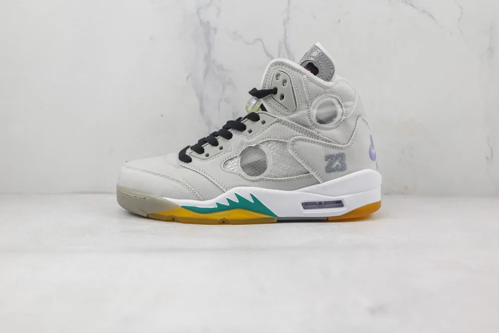 Jordan OFF WHITE x Air Jordan 5 — Grey Green