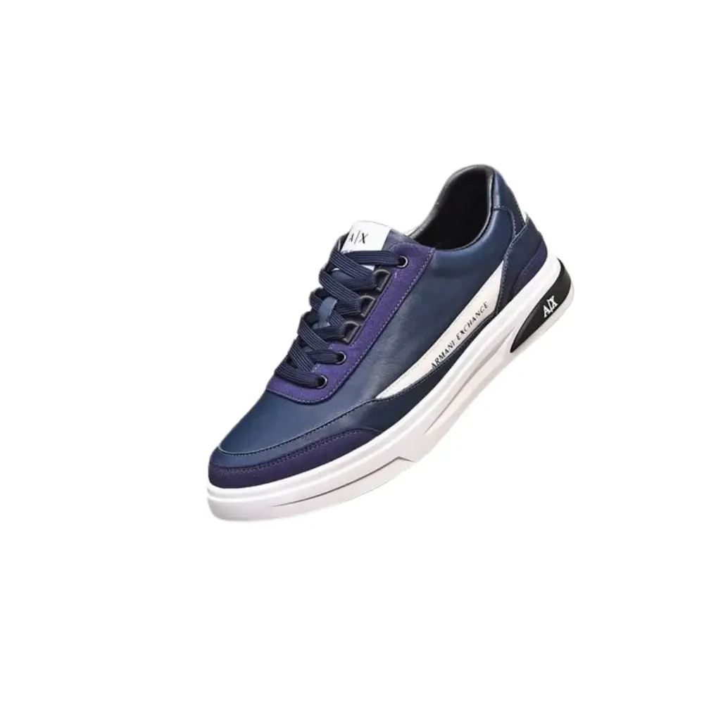 Armani Armani Exchange Low Top Sneakers — Navy Blue White