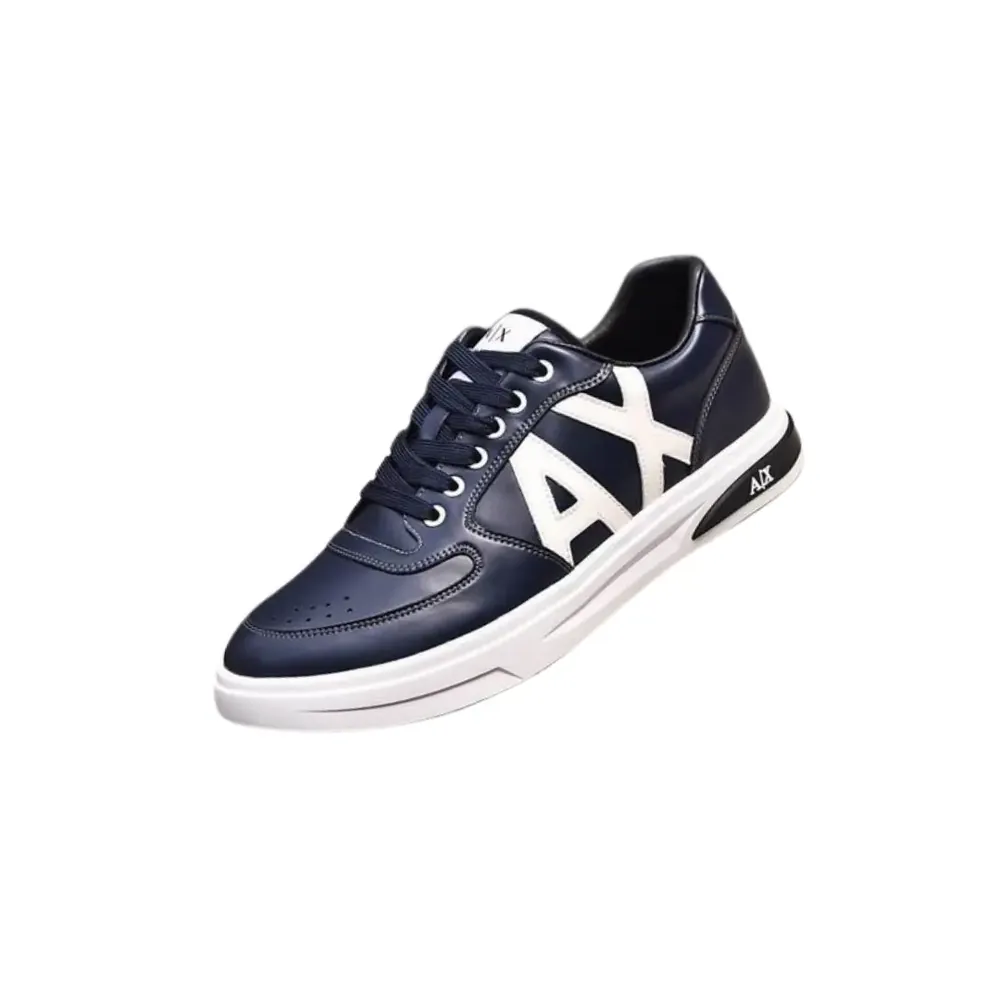 Armani Armani Exchange AX Low Top Sneakers — Navy Blue