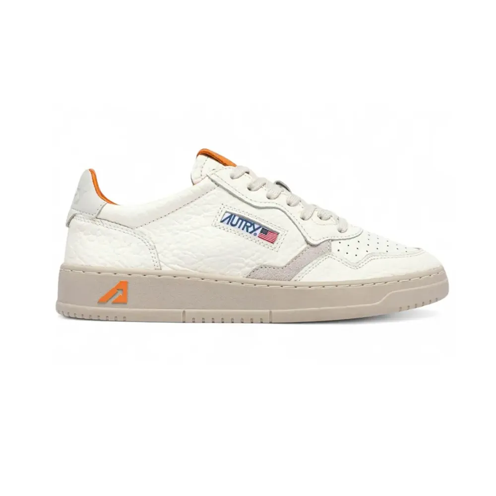 Autry Autry Medalist Low Marshmallow Leather Fanta — Orange