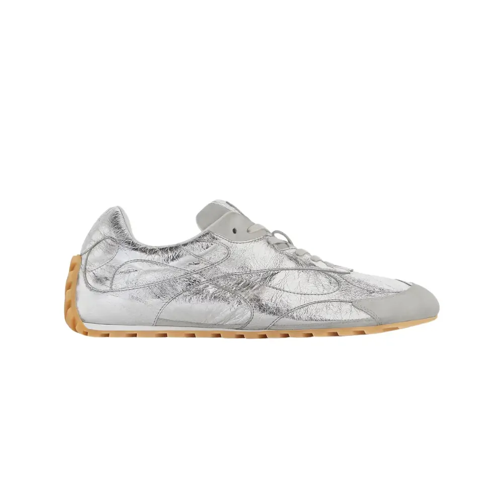 Bottega Veneta Bottega Veneta Orbit Flash Sneaker — Silver