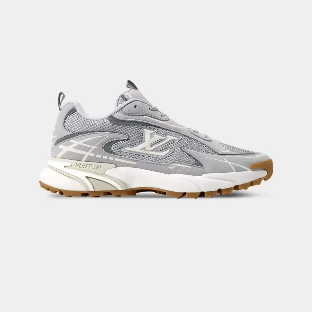 Louis Vuitton LV Tatic Runner Sneaker Mix Of Technical Materials — Gray