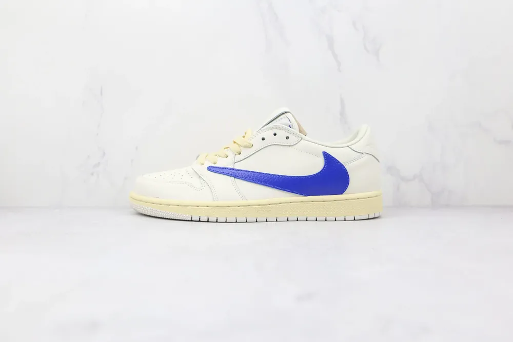 Jordan NIKE Air Jordan 1 Low Barb — white blue