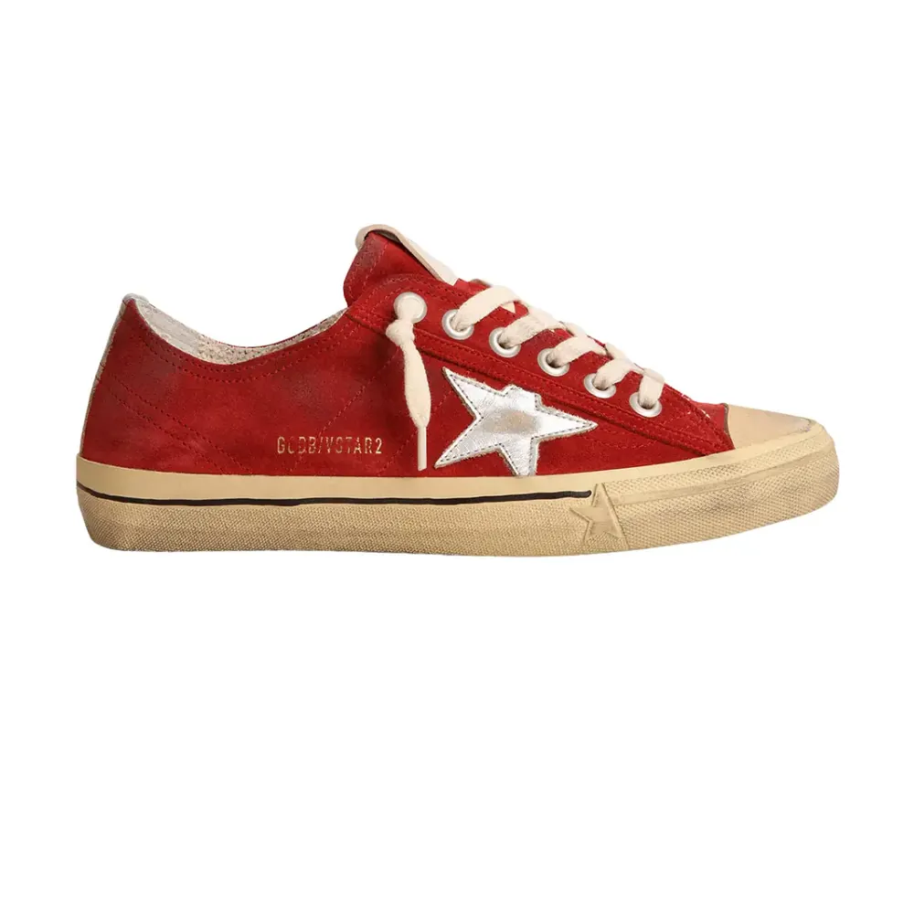 Golden Goose Golden Goose V-Star Dark — Red Suede