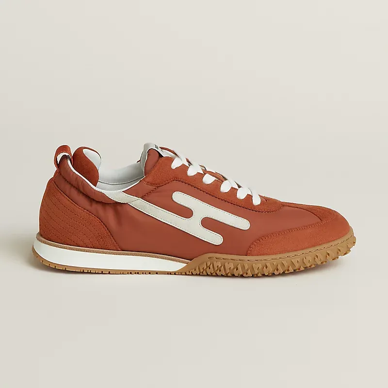 Hermès Hermès Jet Sneakers — Beige Esquisse Glaise Red