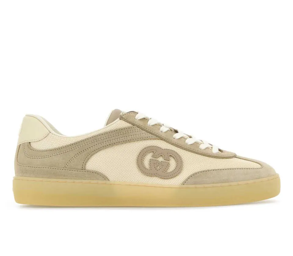 Gucci Natural G75 Sneakers — Grey White