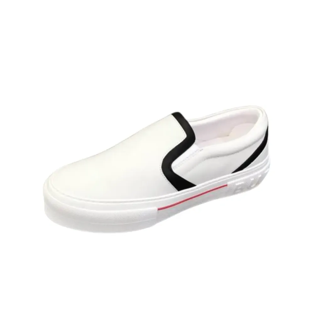Burberry Burberry Leather Slip-On Sneakers — White