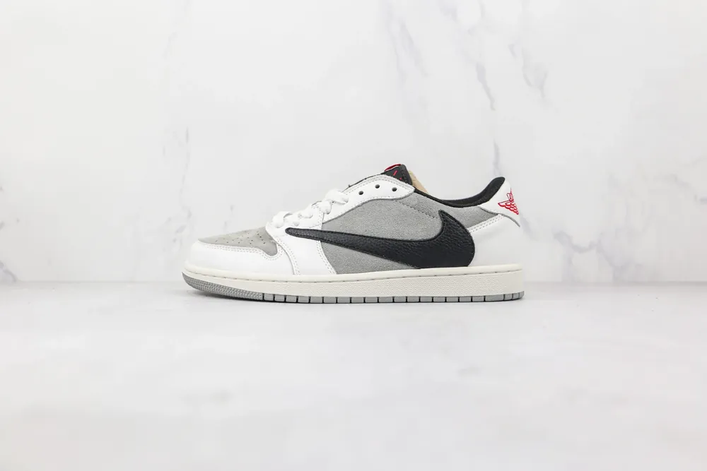 Jordan NIKE Air Jordan 1 Low Barb — white gray