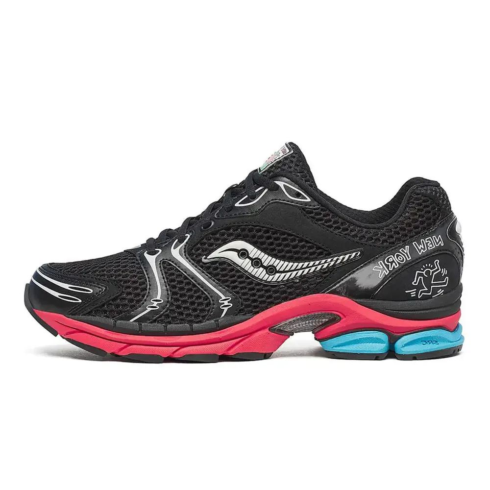 Saucony Keith Haring X Saucony NYC ProGrid Triumph 4 — Black Red