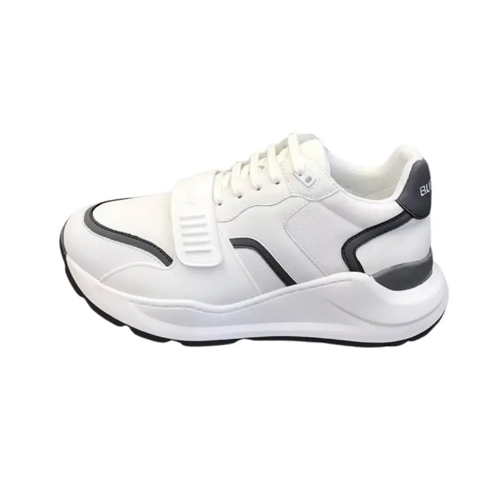 Burberry Burberry Ramsey Trainers — White Leather