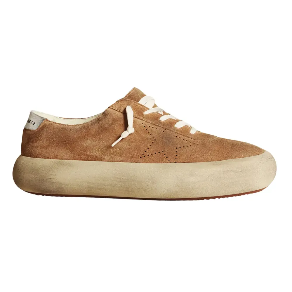 Golden Goose Golden Goose Space-Star Tobacco-Colored Suede — 