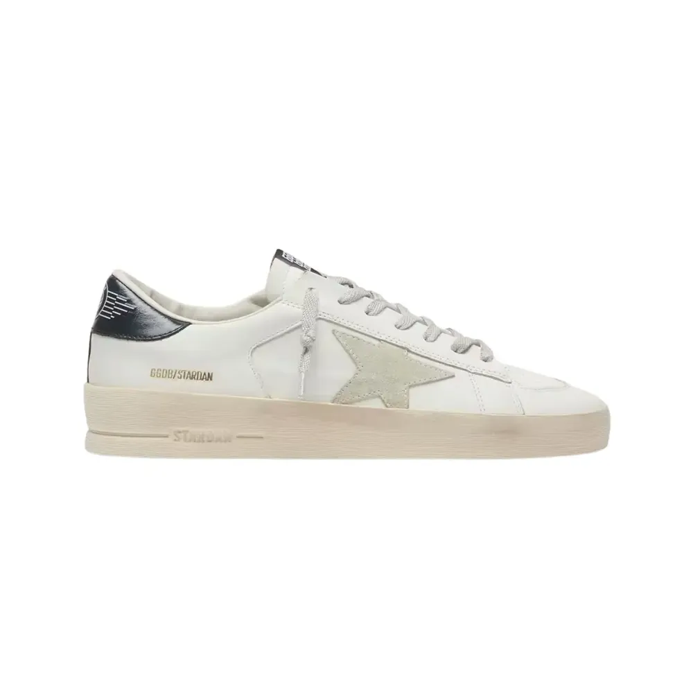 Golden Goose Golden Goose Stardan Star — Ice Gray Suede Blu Heel Tab
