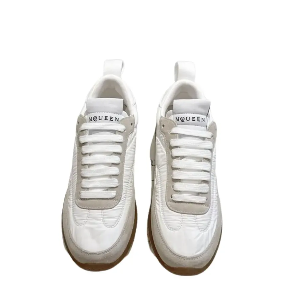 Alexander McQueen Alexander Mcqueen Ec1 Sneakers — White Beige Suede Panels