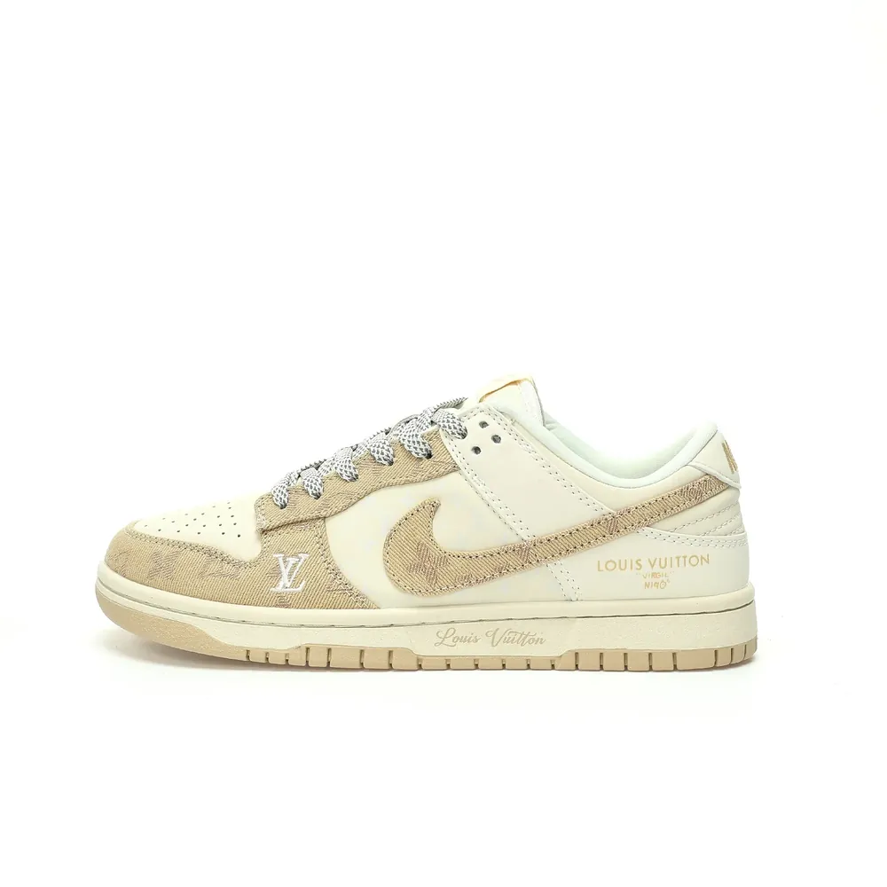 Louis Vuitton LV x Nike SB Dunk Low Lot — Beige Khaki LV Monogram