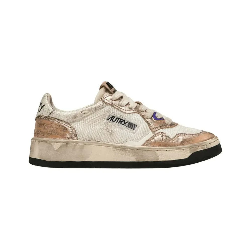 Autry Autry Super Vintage Low — White Metallic Pink