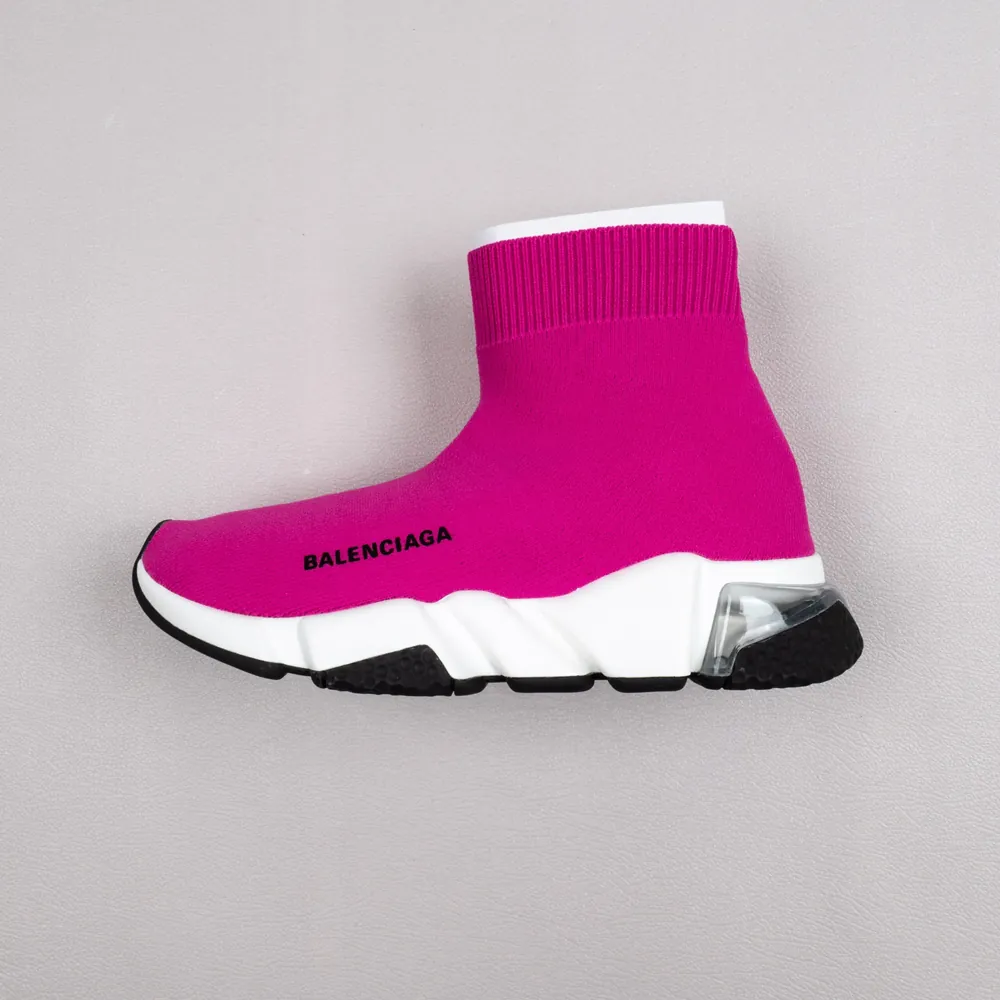 Balenciaga Balenciaga Speed knit Mid — Fuchsia White