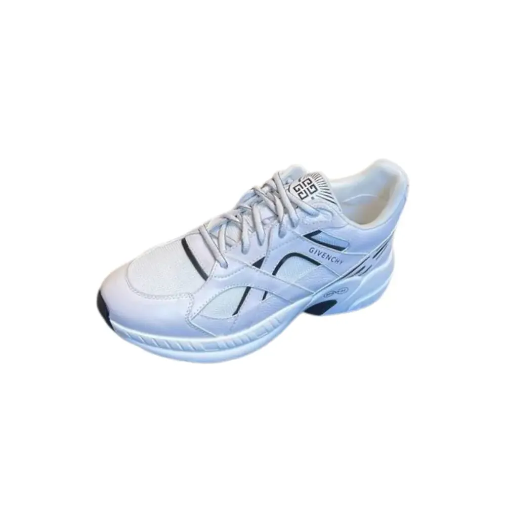 Givenchy Givenchy White — Black Print Sneakers