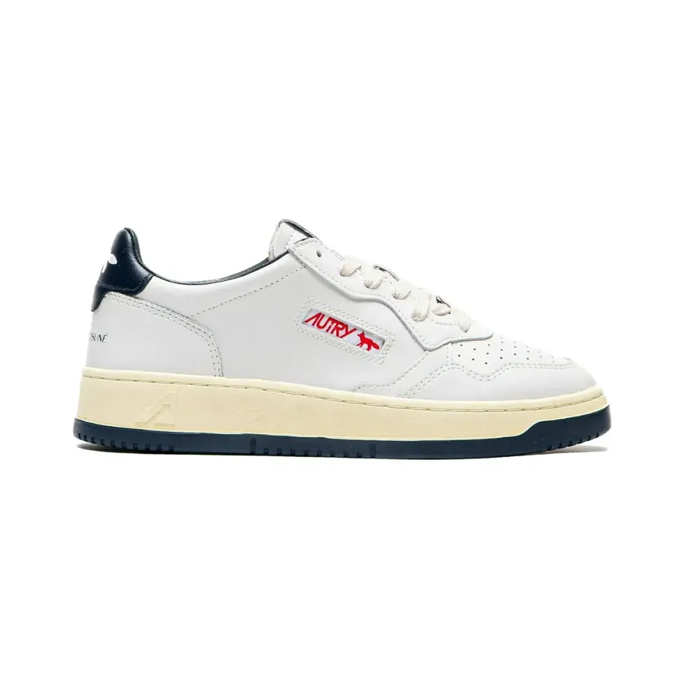 Autry autry medalist leather low maison kitsun