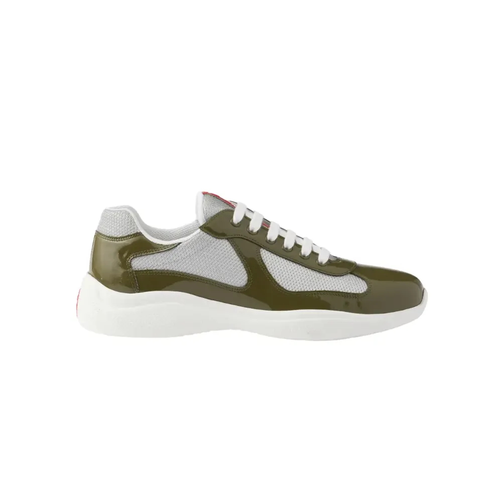 Prada Prada America s Cup Sneakers Loden — Green Patent