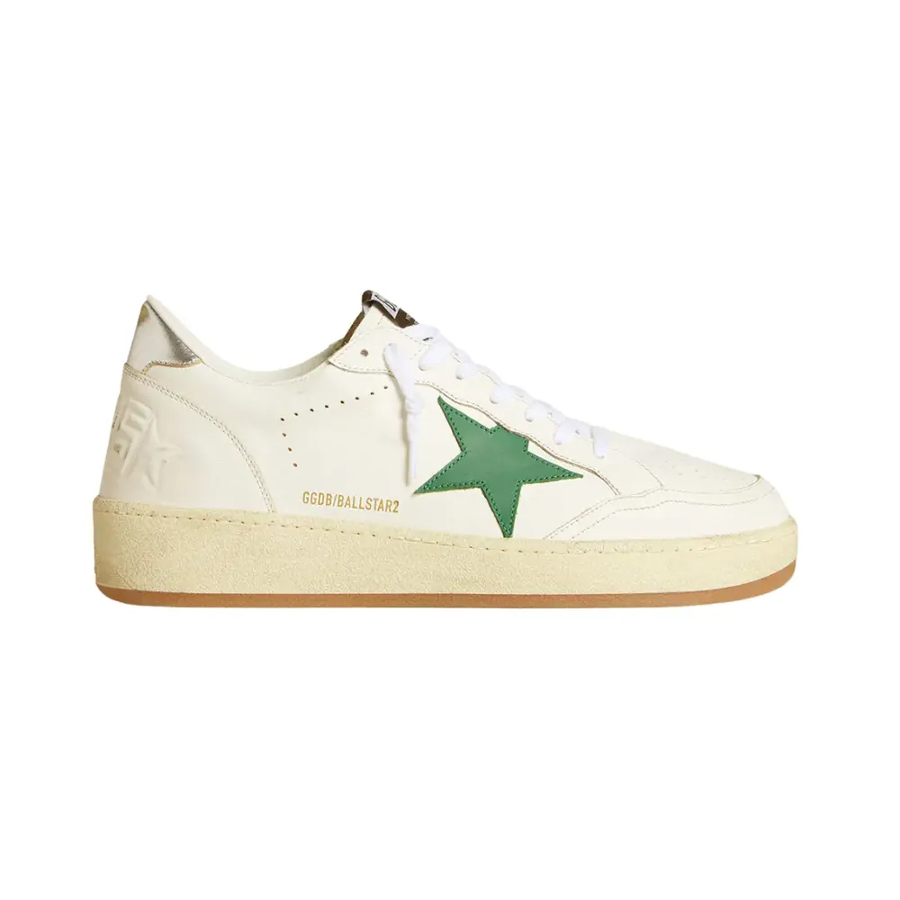 Golden Goose Golden Goose Ball Star — Green Leather