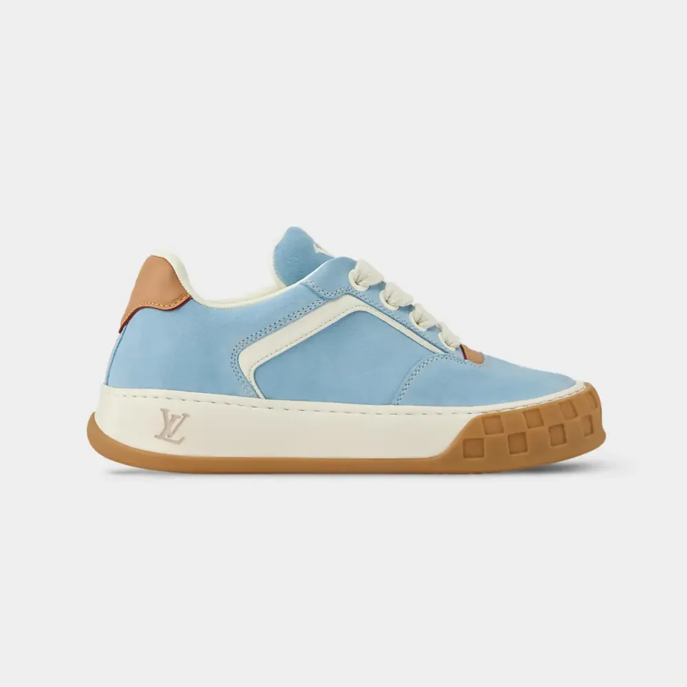 Louis Vuitton LV Tilted Sneaker Suede Calf Leather — Blue