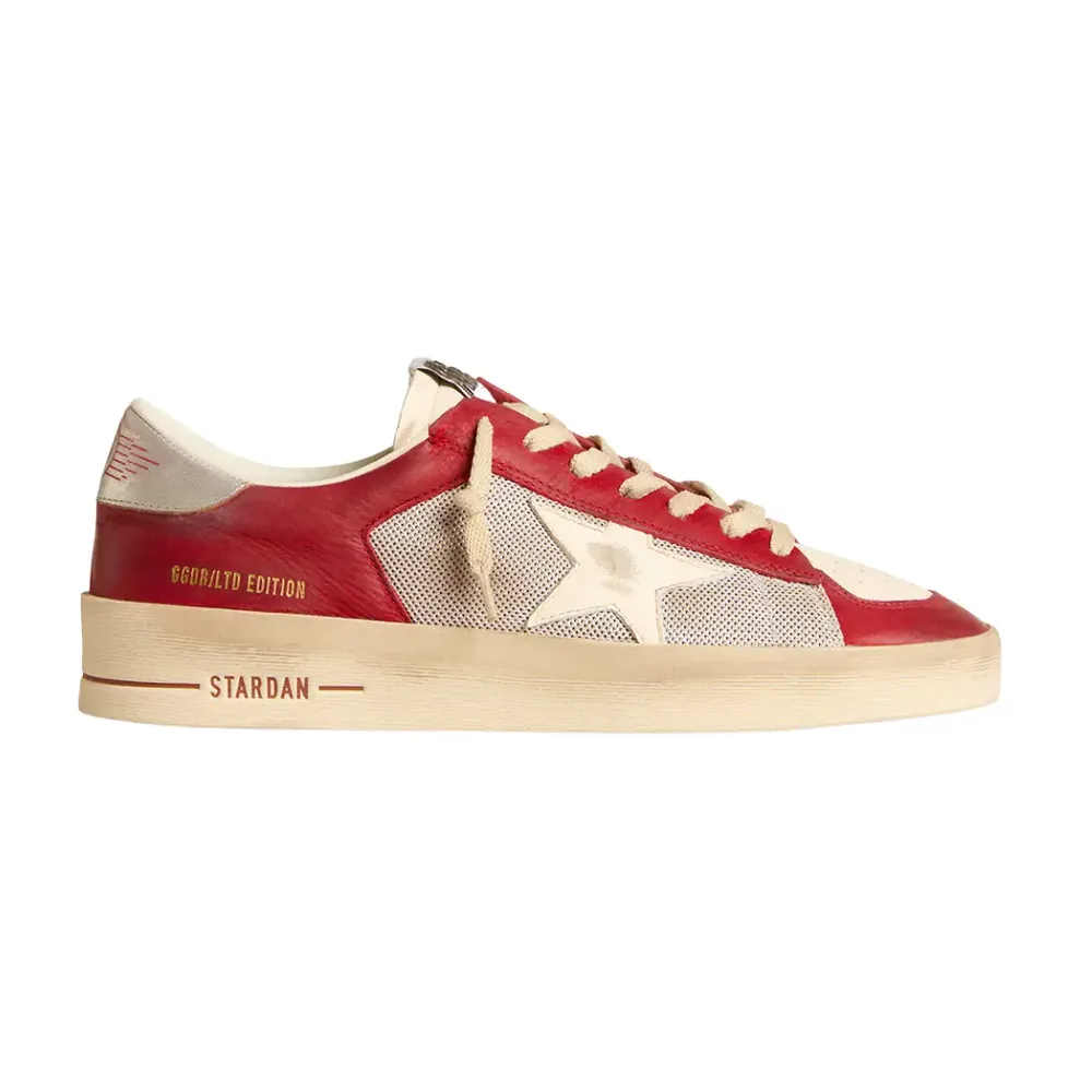 Golden Goose Golden Goose Stardan Mesh Nubuck Nappa Star Leather Heel Tab