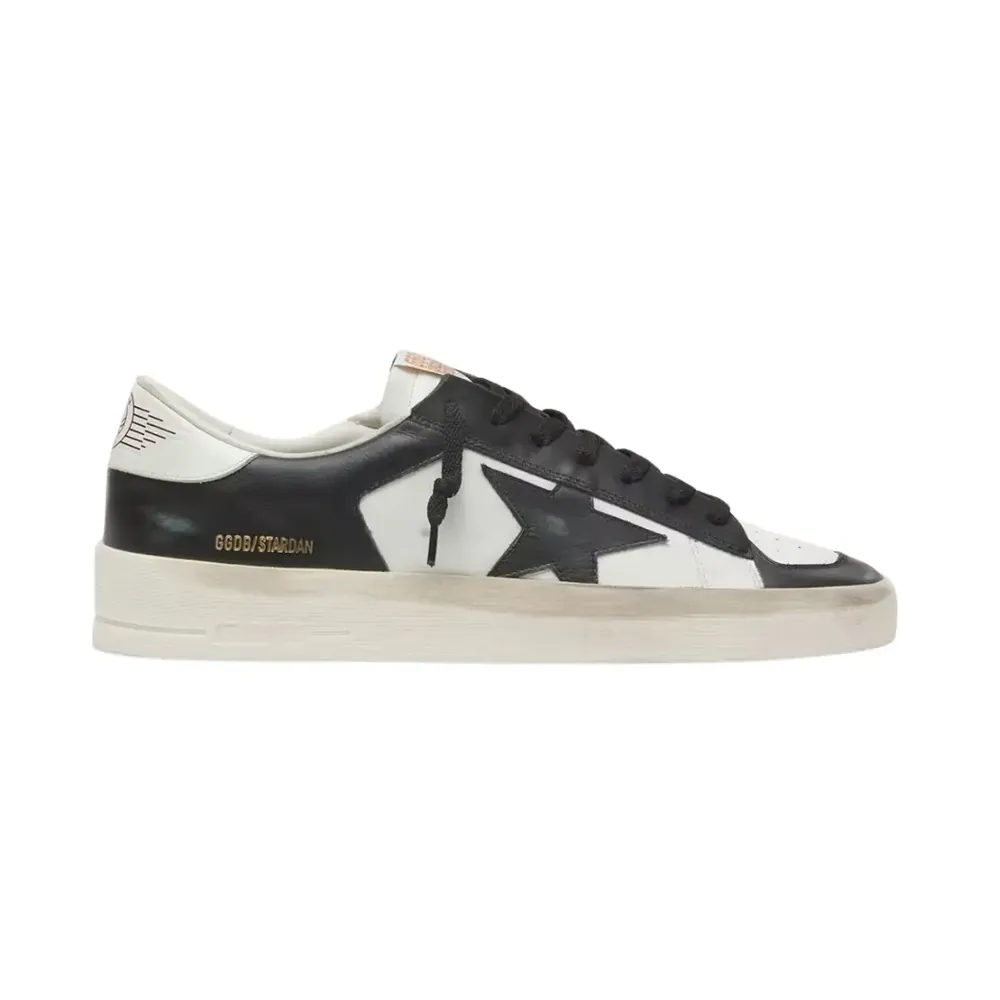 Golden Goose Golden Goose Stardan — White Black Leather