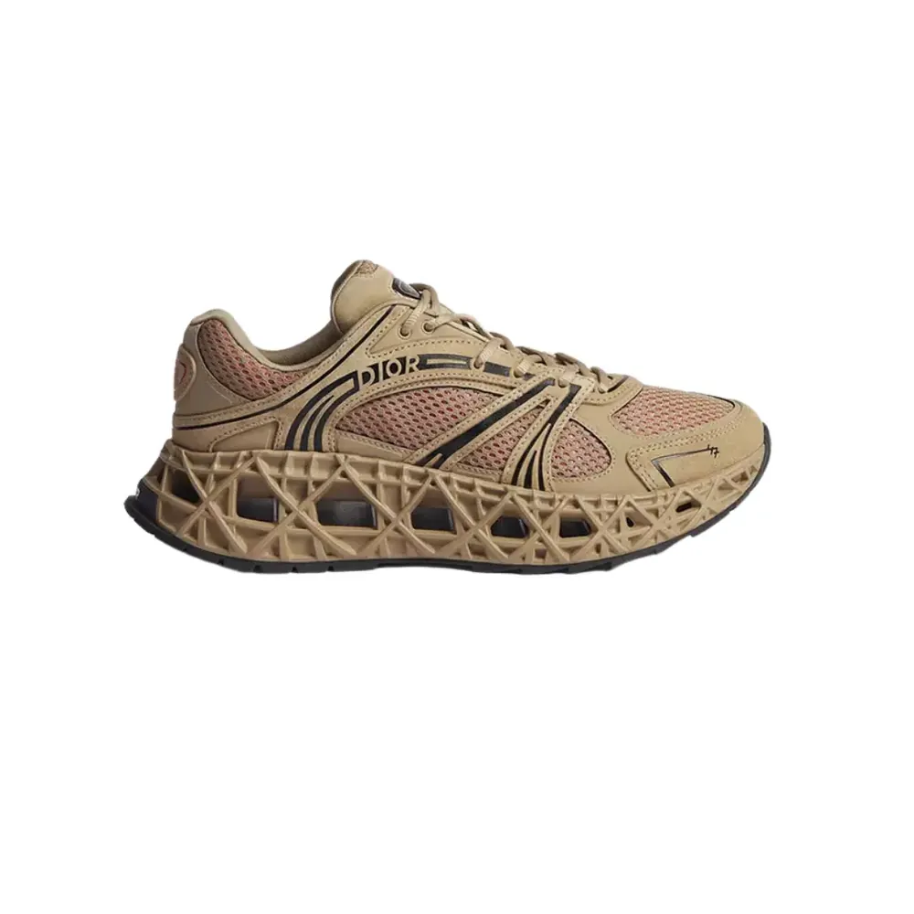 Dior B35 NXXT Sneaker — Beige Suede Calfskin