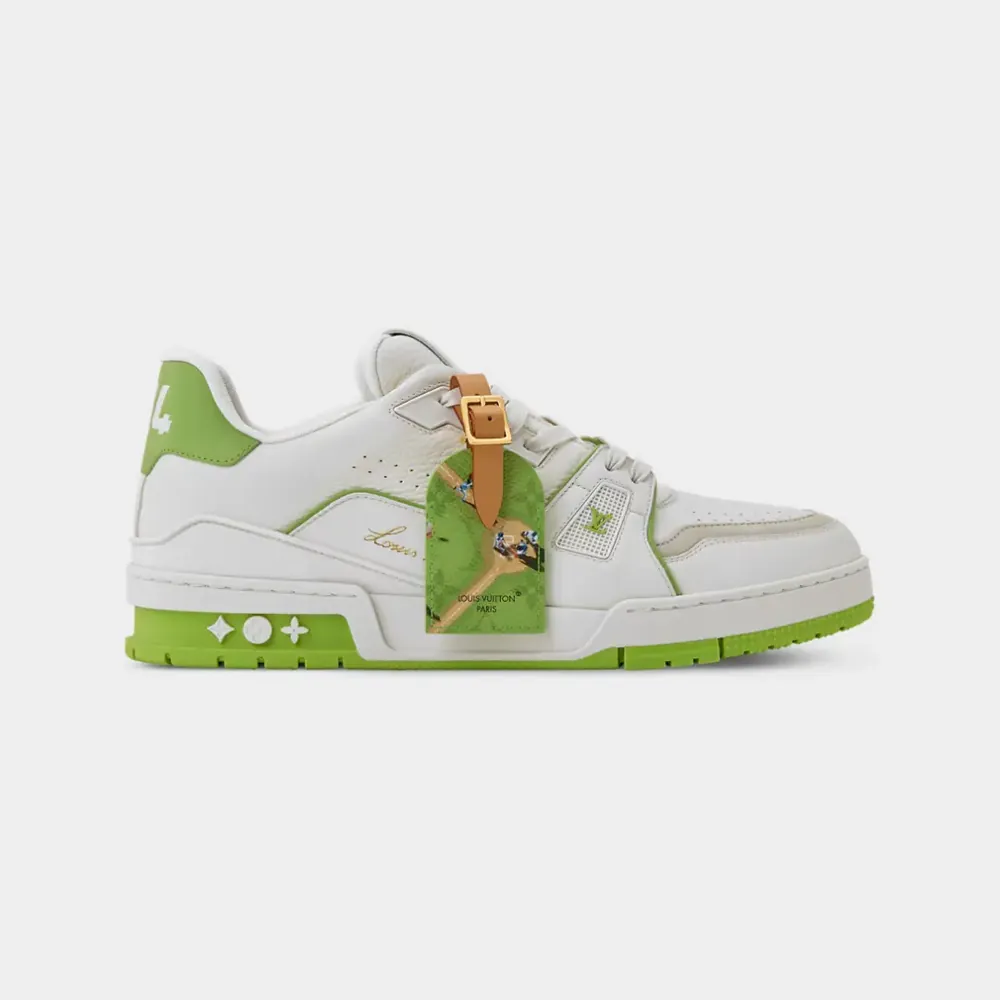 Louis Vuitton LV Trainer Sneaker Grained Calf Leather — Green