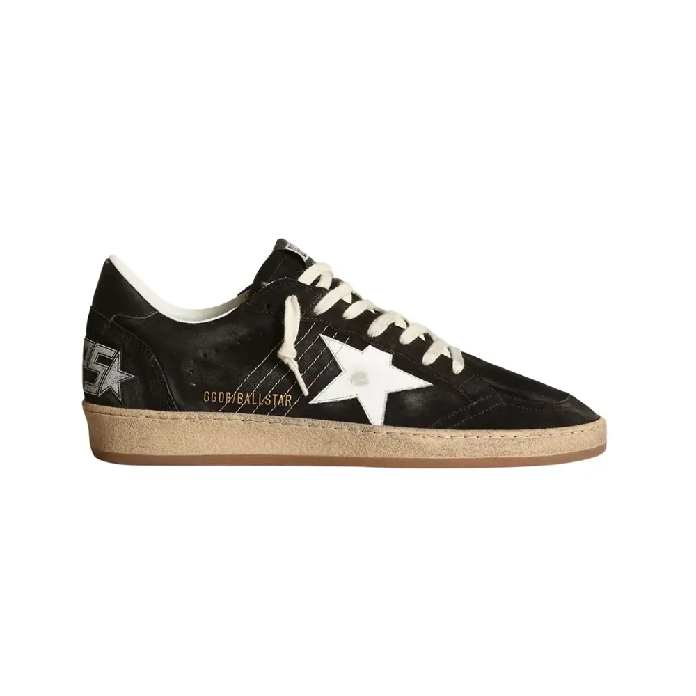 Golden Goose Golden Goose Ball Star — Black Suede White Leather Star