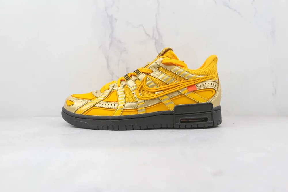 Nike NIKE SB Dunk Low OFF-WHITE x Air Rubber Dunk — yellow