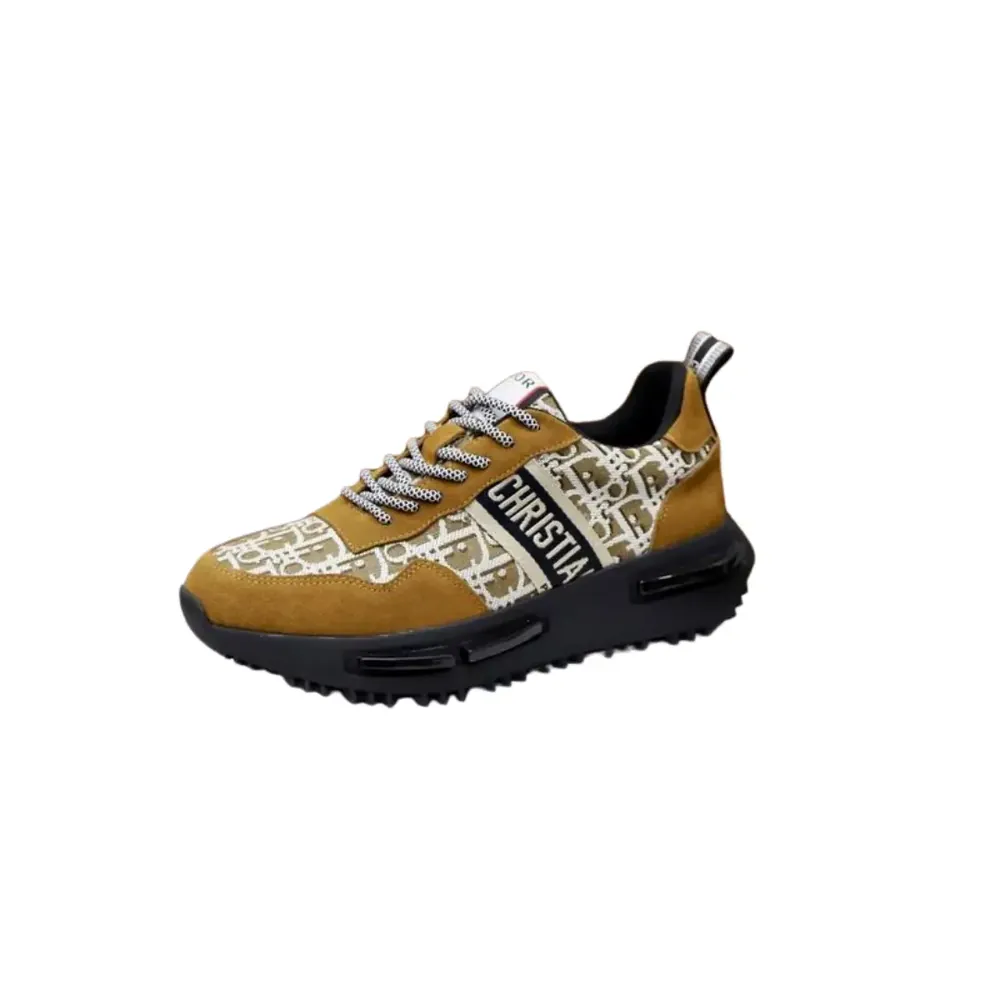 Dior B23 Sneakers — Brown And White Colorway