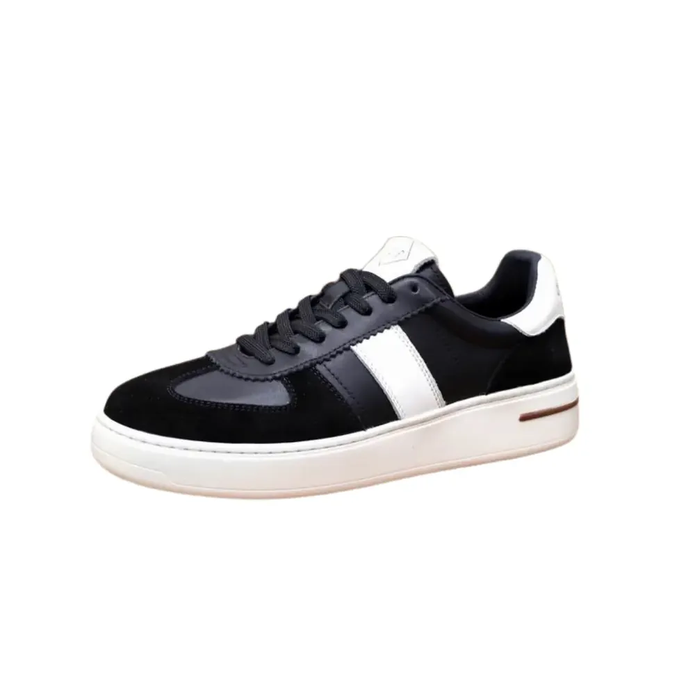 Loro Piana Loro Piana Summer Sneaker — Black With White Strap
