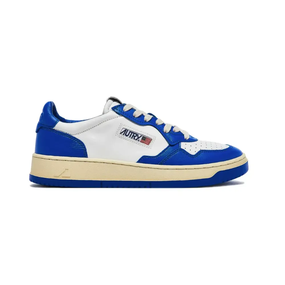Autry Autry Medalist Leather Low Azure — White